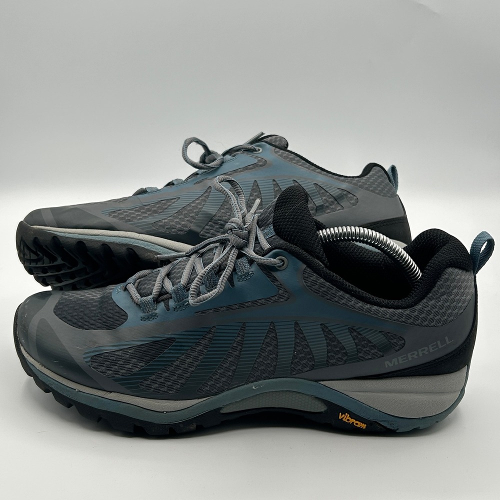 Merrell Siren Edge 3 Hiking Shoes Women 11 Blue Grey Trail Running Gorpcore Trek